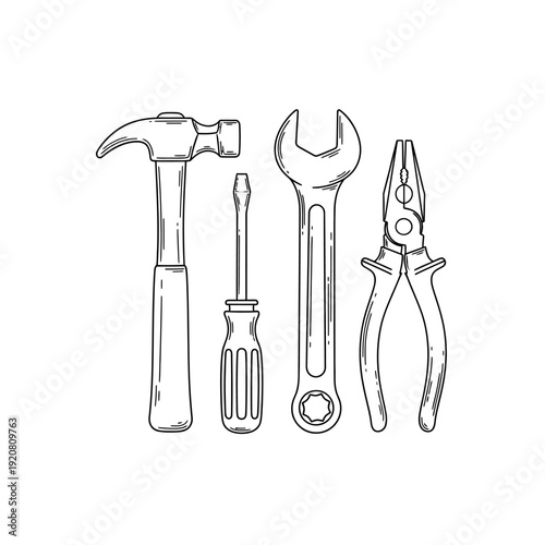 Assorted Hand Tools Collection for DIY Projects and Repairs