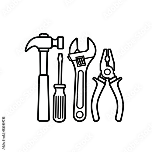 Assorted Hand Tools for DIY Projects and Home Repairs