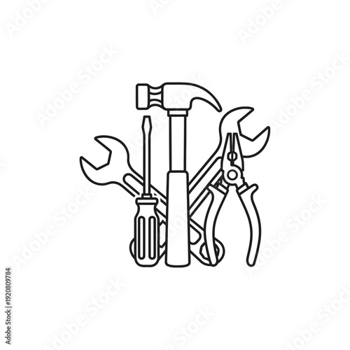 Assorted Hand Tools for Home Repair and Maintenance Tasks