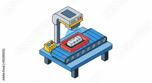 3D Coordinate Measuring Machine inspecting a mechanical part.