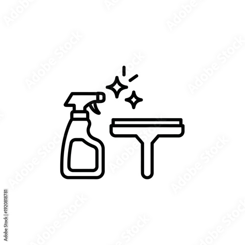 Cleaning and Sanitizing with Spray Bottle and Cloth for Hygiene Maintenance