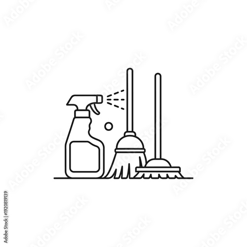 Cleaning Supplies and Equipment for Floor Maintenance and Home Hygiene