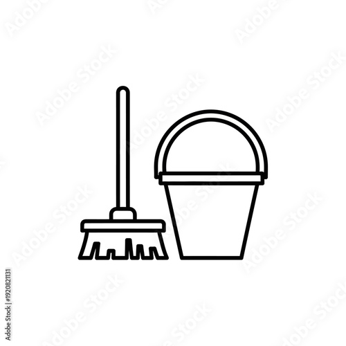 Cleaning Tools Array with Mop and Bucket for Household Chores