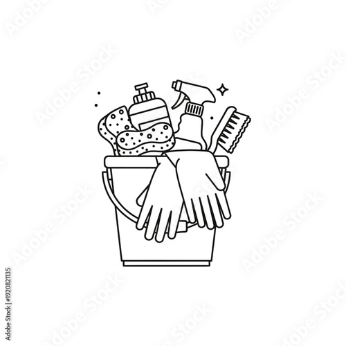 Cleaning Supplies and Tools for Household Maintenance and Disinfection