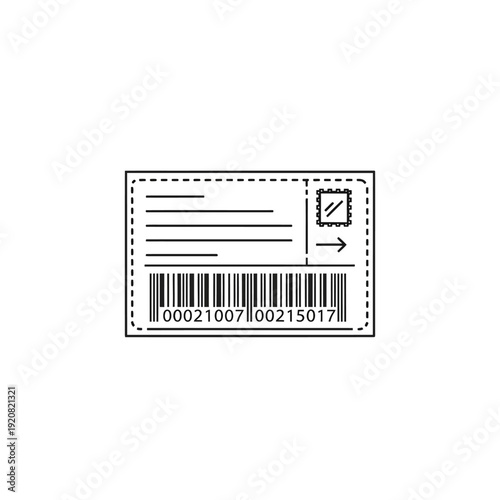 Close-Up of a Modern Airline Boarding Pass for International Flight