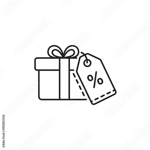 Creative Gift Box with Discount Tag for Special Occasions