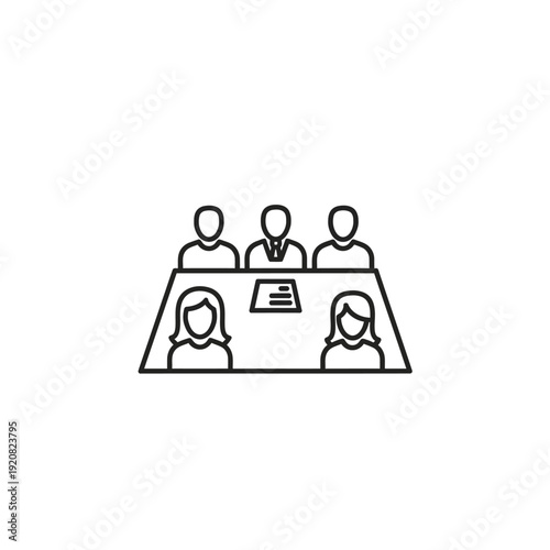 Corporate Business Meeting with Team Members at Conference Table