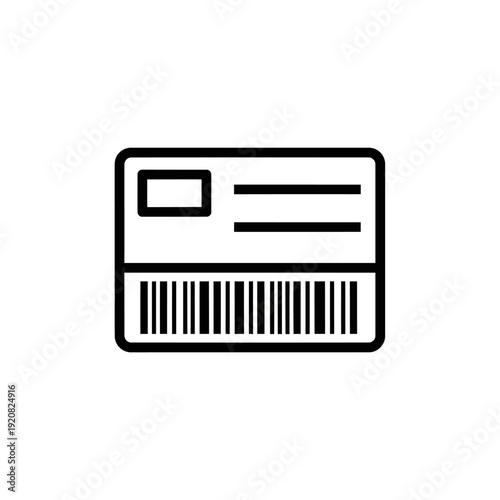 Digital Credit Card Icon Illustration for Business and Finance Websites