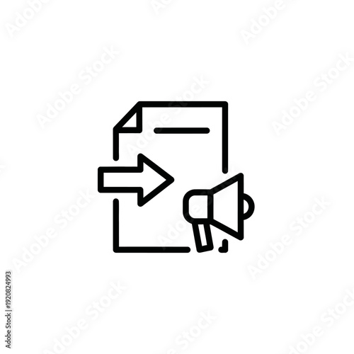 Digital Download Notification Icon for Online Content or Media Access