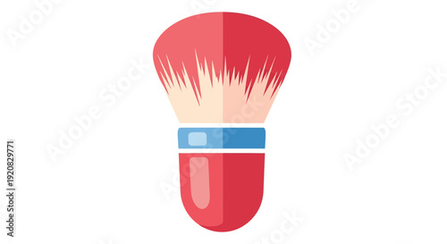 Makeup Brush Vector Illustration, Beauty Tool Graphic, Cosmetic Design, Isolated on White, for Beauty Products