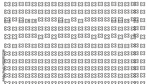 Geometric pattern of small black and white envelopes arranged in a grid.