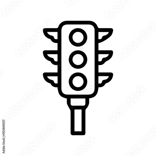 Traffic Light Outline Icon