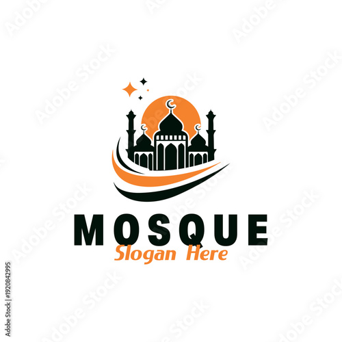  Mosque Logo Design Template Illustration