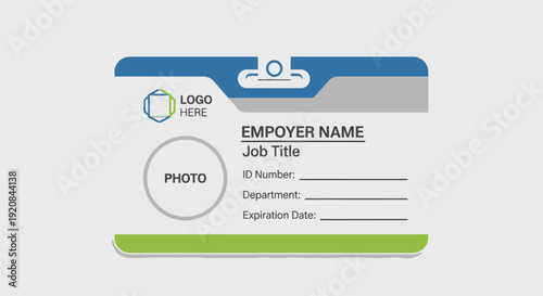 Customizable Employee ID Card Template