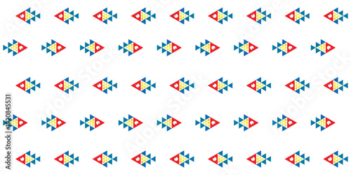 Tribal seamless pattern colourful design.