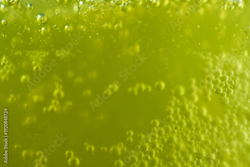 Canvastavla Macro shot of fizzy drink bubbles
