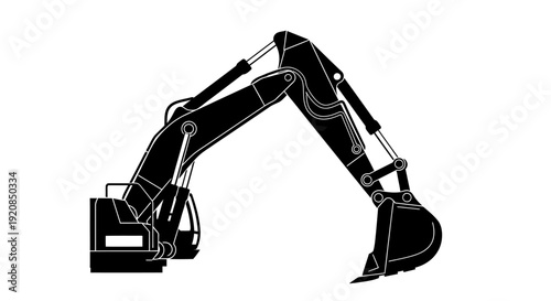 Fuel tanker truck silhouette with hose for refueling.