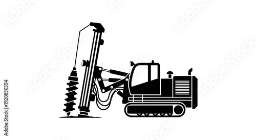Fuel tanker truck silhouette with hose for refueling.