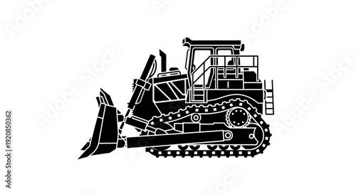 Fuel tanker truck silhouette with hose for refueling.