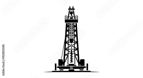 Fuel tanker truck silhouette with hose for refueling.