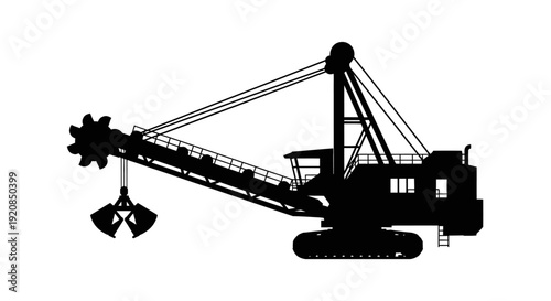 Fuel tanker truck silhouette with hose for refueling.