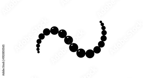 Elegant black beaded necklace, a symbol of timeless sophistication and refined style