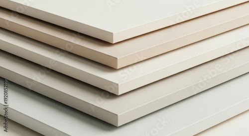 Minimal Layered Paper Sheets Background in Neutral Tones