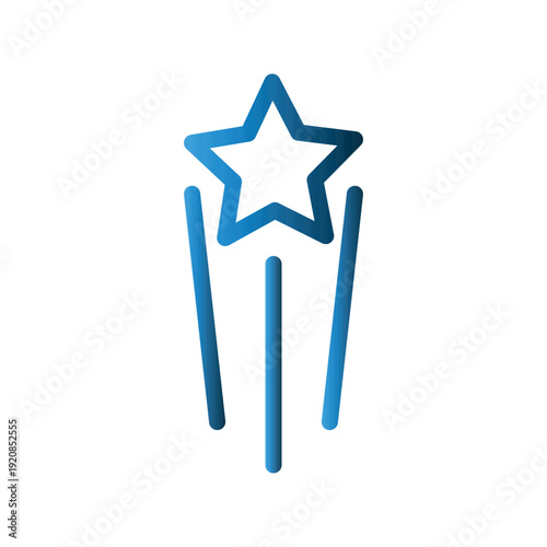 Shooting Star icon design template