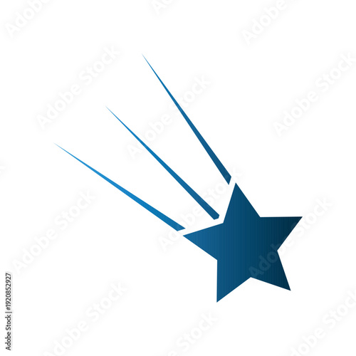 Shooting Star icon design template
