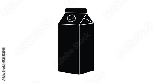 Simple black carton illustration with a minimalist design silhouette