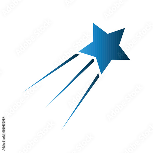 Shooting Star icon design template