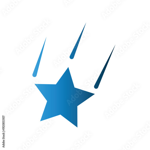 Shooting Star icon design template