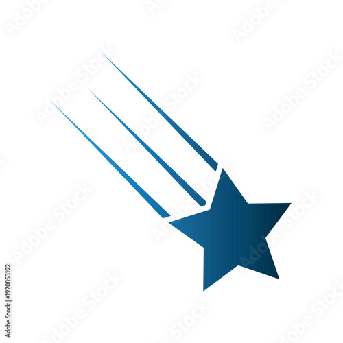 Shooting Star icon design template
