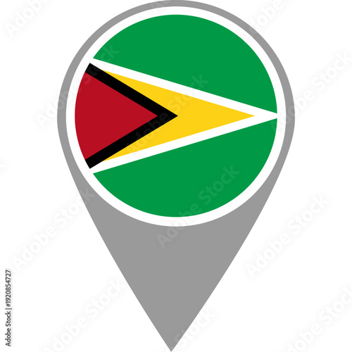 Guyana flag location pin, Guyana flag on location pin, Guyana map pointer in high quality Free Download Guyana flag location pin, Guyana flag on location pin, Guyana map pointer in high quality - GFXLoad
