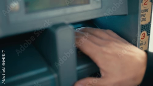 Wallpaper Mural Hand Secretly typing The Pin Of The Credit Card To Pay Torontodigital.ca