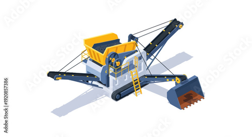Crushing Plant Heavy Machinery Equipment for Mining and Construction.