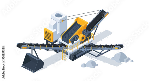 Heavy machinery equipment for mining and construction industry.