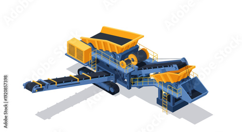 Heavy Duty Mobile Crushing Plant for Mining and Quarrying Operations.