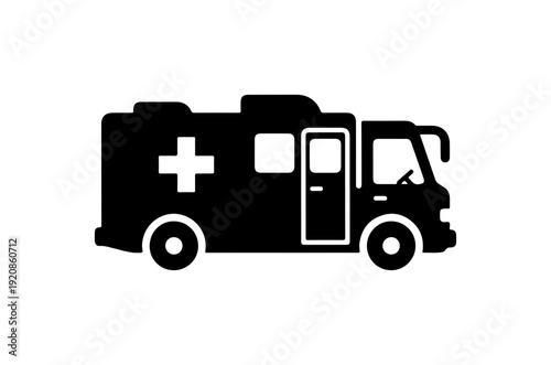 Wallpaper Mural Ambulance Vector Silhouette Icon Torontodigital.ca