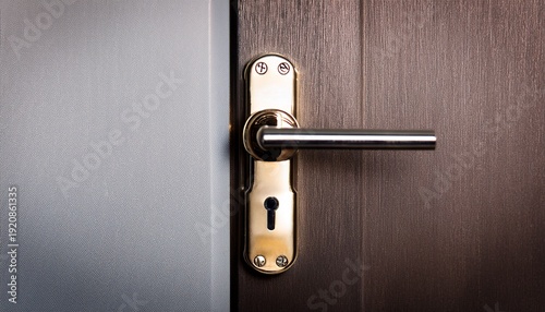 Plakat closeup door lock