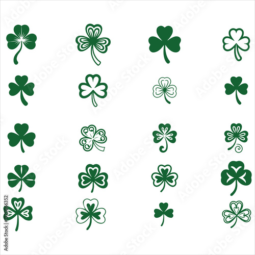 Shamrock Svg, Clover Leaf Svg Bundle 