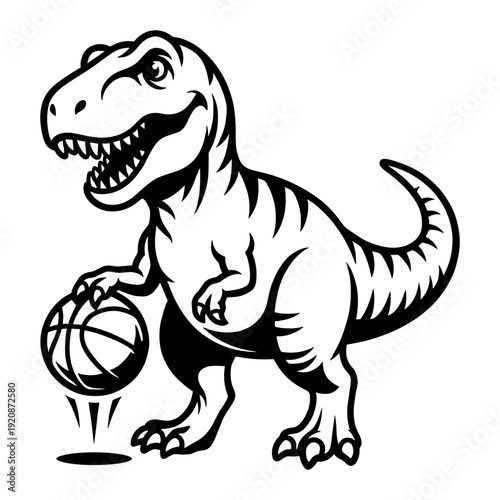 T-Rex Dribbling Basketball