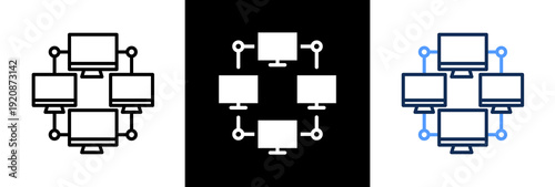 Line System triple icon