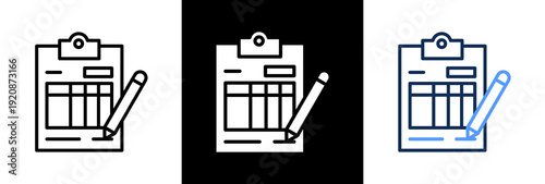 Data Frequency triple icon