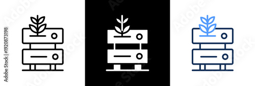 Growing Data triple icon