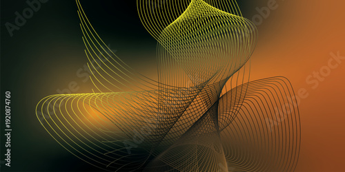 Deep black noisy background featuring radiant Orange, green, and Chocolate smooth gradient swirls with subtle glow and soft blur transitions for contemporary poster, header, and banner design.