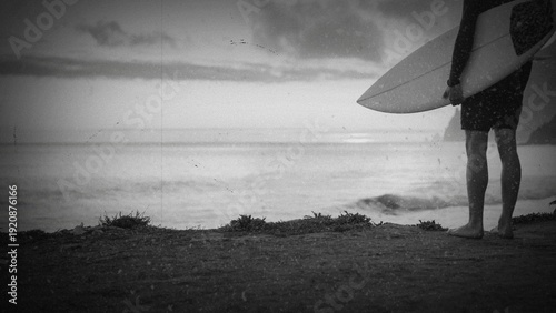 Photography Black and white photo of professional surfer