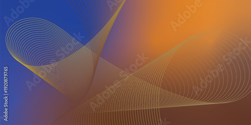 Moody textured dark canvas featuring radiant Blue, bold Orange, and deep Chocolate abstract swirling gradient streaks with gentle blur and glow effect for stylish header and cover design.