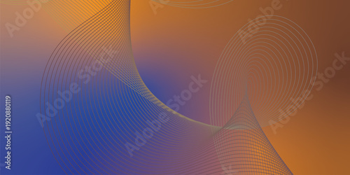 Moody textured dark canvas featuring radiant Blue, bold Orange, and deep Chocolate abstract swirling gradient streaks with gentle blur and glow effect for stylish header and cover design.