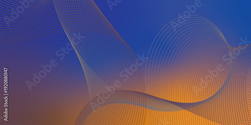 Moody textured dark canvas featuring radiant Blue, bold Orange, and deep Chocolate abstract swirling gradient streaks with gentle blur and glow effect for stylish header and cover design.